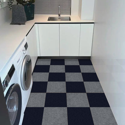 UMIGGEE Peel and Stick Carpet Tiles 12" x 12" Navy Blue Self-Adhesive Square Soft Carpet Floor Tiles Carpet Easy Install DIY Floor Tiles for Kids Room Bedroom Dining Room 10-pcs (10 sq. ft./Box)