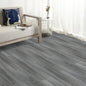 Lxcreat 20pcs Peel and Stick Floor Tile, Gray Wood Grain Look, Self Adhesive and Waterproof for Transfer Bathroom, Kitchen, Living Room (35-in×6-in)