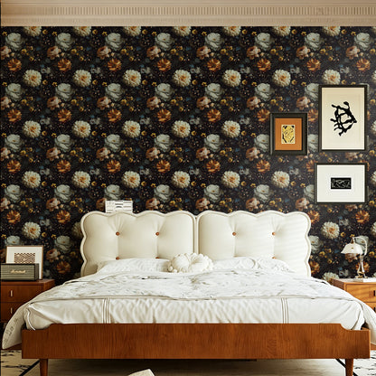Abyssaly Floral Peel and Stick Wallpaper, 17.3" x 118.1" Removable Self-Adhesive Vinyl Wallpaper Contact Paper for Home Decor