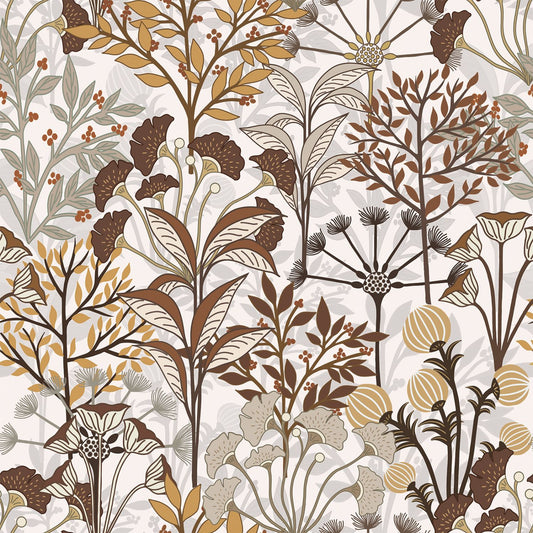 UMIGGEE Leaf Wallpaper 17.7"x393" Multicolor Peel and Stick Wallpaper Self Adhesive Wall Paper Watercolor Floral Leaf Contact Paper for Home Mural Wall Decor Wall Covering Old Furniture Renovation