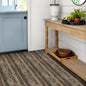 Abyssaly Wood Grain Vinyl Peel and Stick Flooring tile 15.7 inch x 118 inch, Covering Area 12.92 Sq.ft, Self-Adhesive Floor Tile for Kitchen Dinning Room Bedroom Home Decoration.