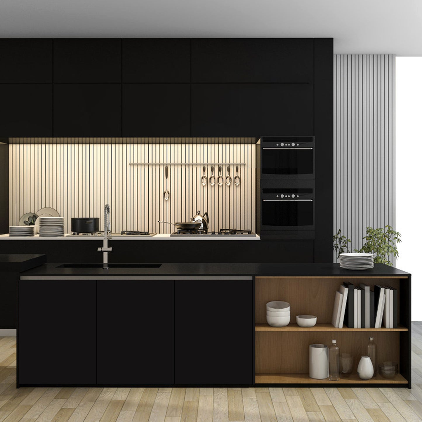 Abyssaly 23.62" x 236.2" Peel and Stick Wallpaper Matte Black Wallpaper Self-Adhesive Removable Wallpaper Waterproof Wallpaper for Wall Covering, Home Decoration