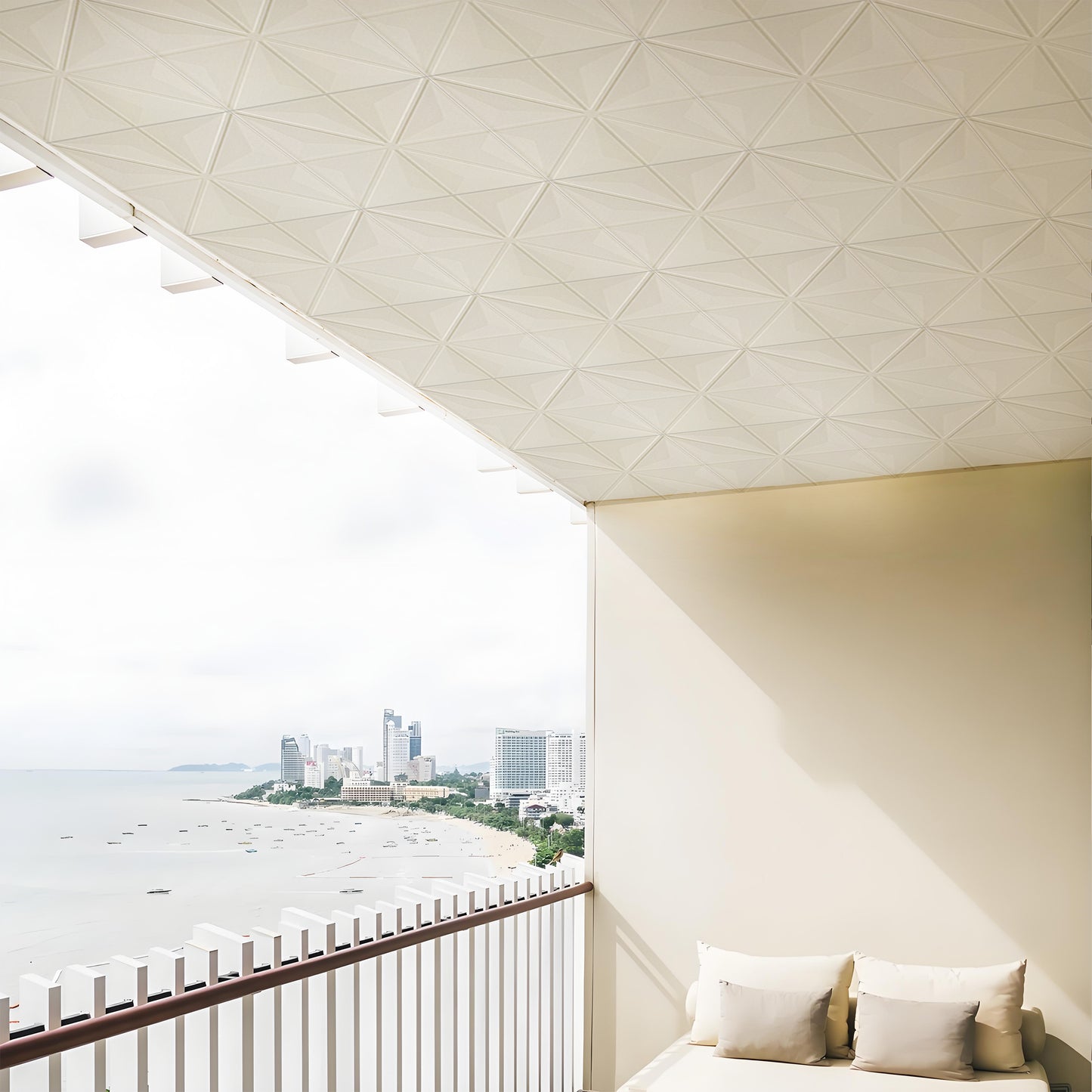 Abyssaly Drop Ceiling Tile, 13.7" x 13.7" 16 Pcs White Foam Ceiling Tiles, 3D Wall Panels Foam Peel and Stick Ceiling Tiles