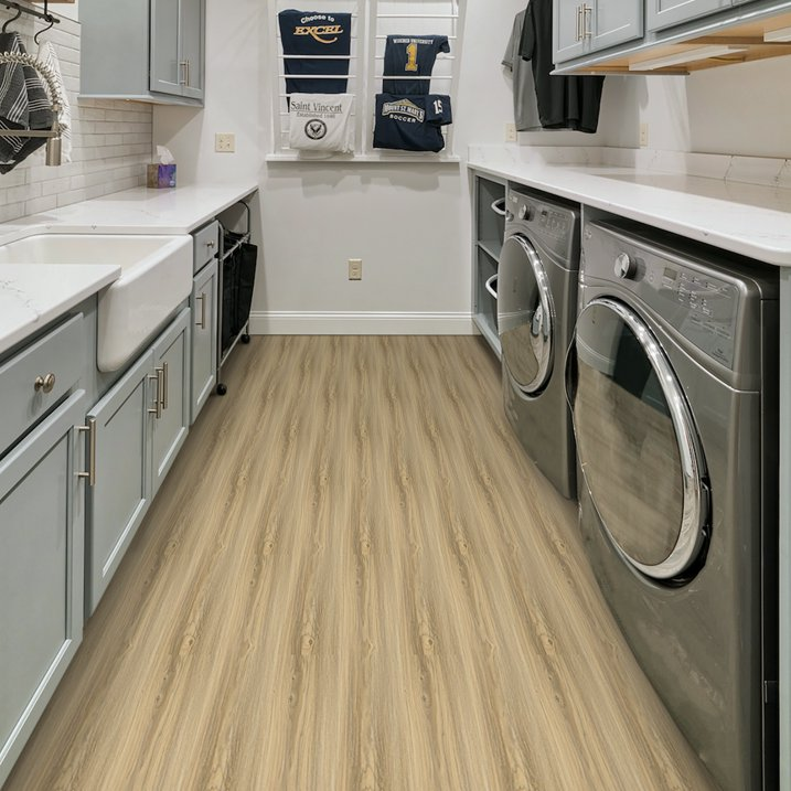 Lxcreat Vinyl Flooring Peel and Stick Floor Tile 35in x 6in 10Pcs Brown Wood Flooring for Bathroom, Kitchen, Living Room, Bedroom, 15 Sq. ft