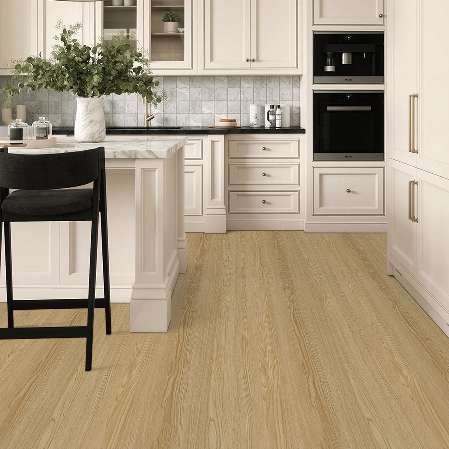 Lxcreat 196-in x 23-in Peel and Stick Vinyl Flooring Roll Thicken Self Adhesive Vinyl Floor Tiles Wood Flooring, Brown