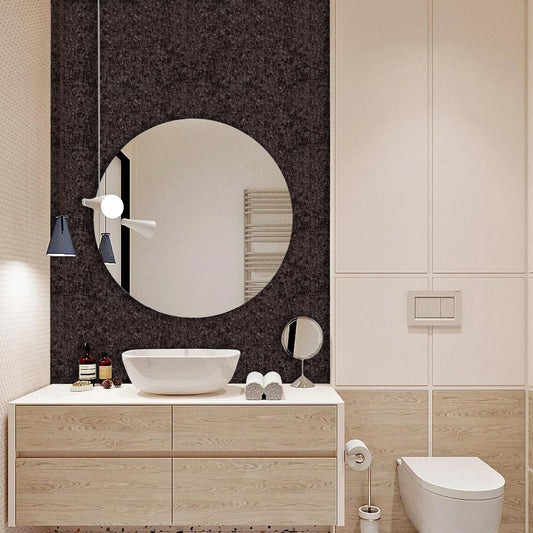 Abyssaly Brown Peel and Stick Wallpaper 15.7"×118", Thicken Modern Textured Embossed Wallpaper Self-Adhesive Removable Vinyl Contact Paper