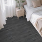 Abyssaly Wood Grain Peel and Stick Flooring Tile, 35.8" x 5.9" 10 Pcs, Dark Gray Color Self Adhesive Vinyl Thicken Flooring Tile Wood Planks