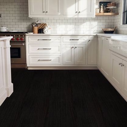 UMIGGEE 15.7-in x 236-in/25.7 Sq.Ft Black Peel and Stick Vinyl Flooring Roll Thicken Self-Adhesive Vinyl Wood Grain Floor,Versatile Design for Any Space Easy DIY Install Home Decor