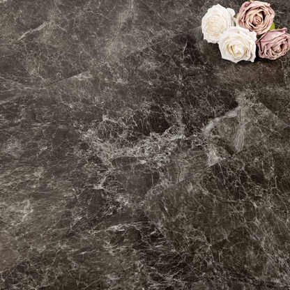 Lxcreat 12 x 12 inch Peel and Stick Floor Tile White and Grey Marble Look Self Adhesive Vinyl Flooring Waterproof