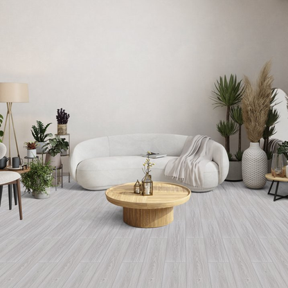 Lxcreat 20PCS Peel and Stick Flooring Tile 35in x 6in Wood Grain Look Self Adhesive and Waterproof for Transfer Bathroom, Kitchen, Living Room, Bedroom