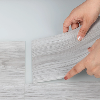 Lxcreat 35" x 6" Peel and Stick Floor Tile 20Pcs Vinyl Floor Tile Vinyl Flooring Plank Tile for Bedroom Living Room Kitchen