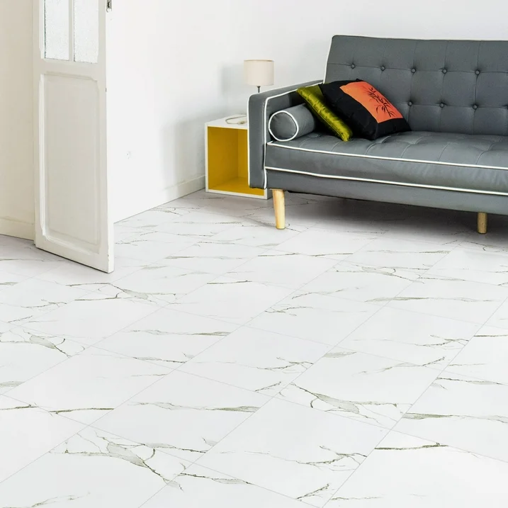 Lxcreat 12" x 12" Vinyl Floor Tiles 20 sq ft, for Bathroom Kitchen 20 Piece