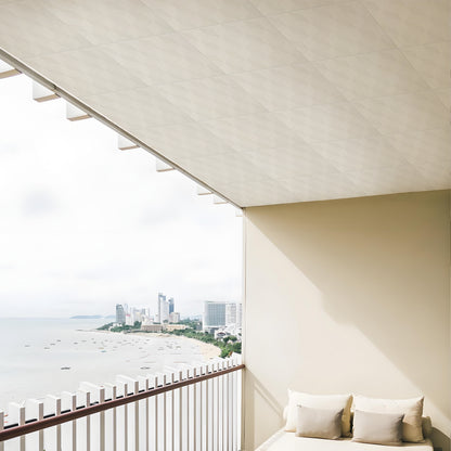 Abyssaly Peel and Stick Ceiling Tile 13.8" x 13.8" 16 Pcs White Foam Ceiling Tile Coverage Area 21 sq.ft.