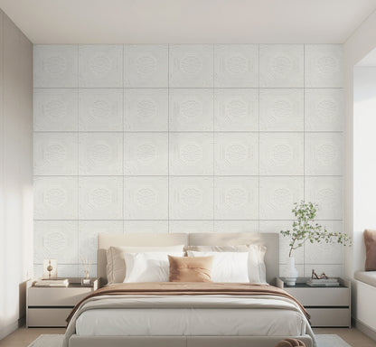 Abyssaly 13.7" x 13.7" ,16 Pcs, Peel and Stick Ceiling Tile, Self-Adhesive Texture Ceiling tiles for Living Room, Kitchen, Bathroom