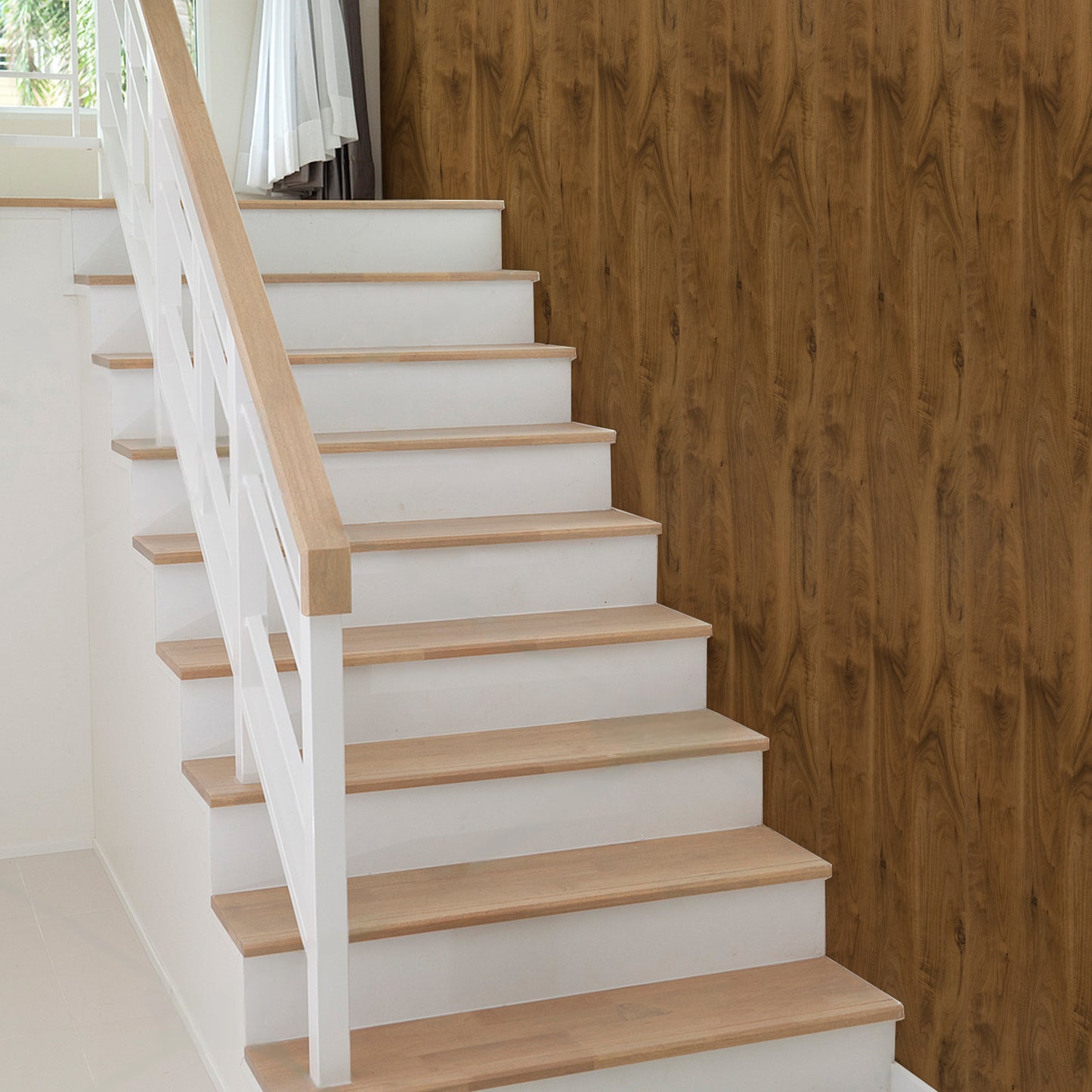 UMIGGEE Wood Grain Wallpaper 15.7-in x 118-in Peel and Stick Wallpaper Vinyl Film Self Adhesive Removable Brown Decor Wall Paper for Cabinet Drawer Shelf Liner Easy to Clean