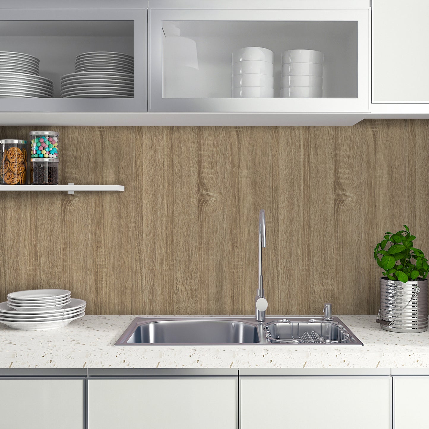 Abyssaly Wood Wallpaper, 15.7" x 118" Peel and Stick Wallpaper Self-Adhesive Removable Wall Paper Contact Paper Home Decor Wall Covering Old Furniture Renovation