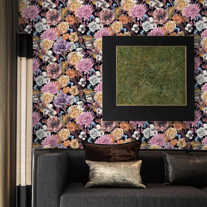 Abyssaly Floral Wallpaper 17.7" x 118" Peel and Stick Wallpaper Self-adhesive Removable Contact Paper Vintage Wallpaper