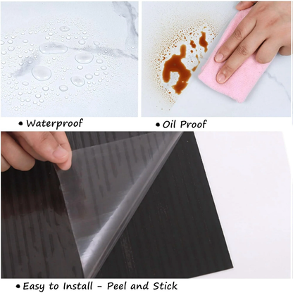 Lxcreat 12" x 12" Vinyl Floor Tiles 20 sq ft, for Bathroom Kitchen 20 Piece