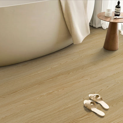 Abyssaly Brown Wood Peel and Stick Floor Tiles Wood Brown Vinly Tile 15.7-in x 118-in /12.8 Sq.Ft. Self-Adhensive Waterproof Thicken Flooring for Home Decor