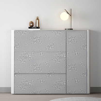 Abyssaly Silver 17.7" x 236" Peel and Stick Wallpaper Self Adhesive Wallpaper Removable Wallpaper Damask Textured Wall Paper Home Decoration