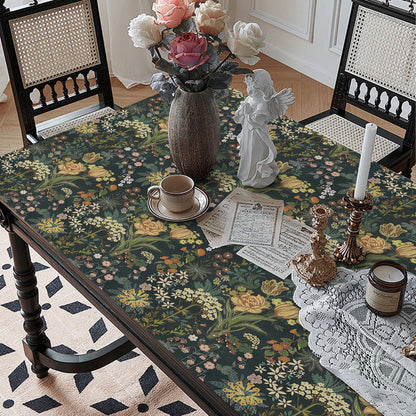 Floral Wallpaper Peel and Stick 17.7" x 118" Tulips Dark Self Adhesive Removable Wallpaper Peel and Stick for Home Bedroom Cabinets Thicken