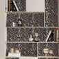 UMIGGEE Peel and Stick Wallpaper 17.7" x 118" Black Floral Self Adhesive Removable Wallpaper Peel and Stick for Home Bedroom Cabinets Thicken