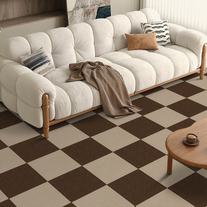 UMIGGEE Peel and Stick Carpet Tiles Khaki Self-Adhesive Square Soft Carpet Floor Tiles 11.8-in x 11.8-in (10pcs.) Carpet Easy Install DIY Floor Tiles for Kids Room Bedroom Dining Room (9.7