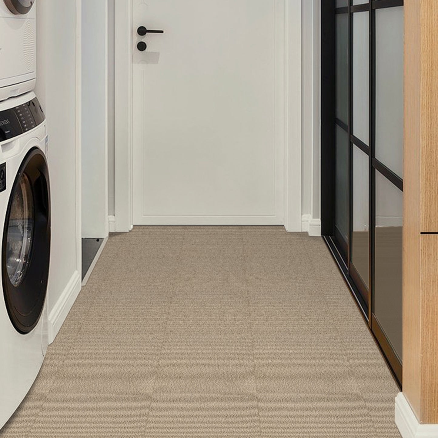 UMIGGEE Peel and Stick Carpet Tiles Khaki Self-Adhesive Square Soft Carpet Floor Tiles 11.8-in x 11.8-in (10pcs.) Carpet Easy Install DIY Floor Tiles for Kids Room Bedroom Dining Room (9.7