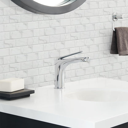 UMIGGEE Backsplash Tile Peel and Stick, 12-Sheet Stick on Subway Tiles for Kitchem, Bathroom Back Splashes, 11.8" x 5.9", White