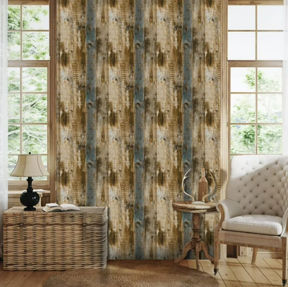Abyssaly 17.7" x 118" Brown Wood Wallpaper Contact Peel and Stick Wallpaper Waterproof Self-Adhesive and Removable Wood Plank Wall Paper for Kitchen Bedroom Wall Countertop Home Renovation