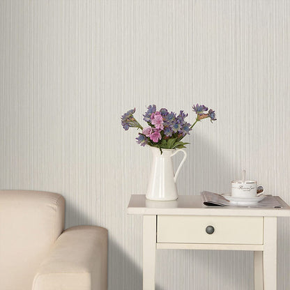 UMIGGEE 17.7" x 393" Beige/Sliver Grasscloth Wallpaper Creame Imitation Cloth Textured Peel and Stick Wallpaper Self-adhesive Contont Paper for Furniture Surfaces Home Decoration