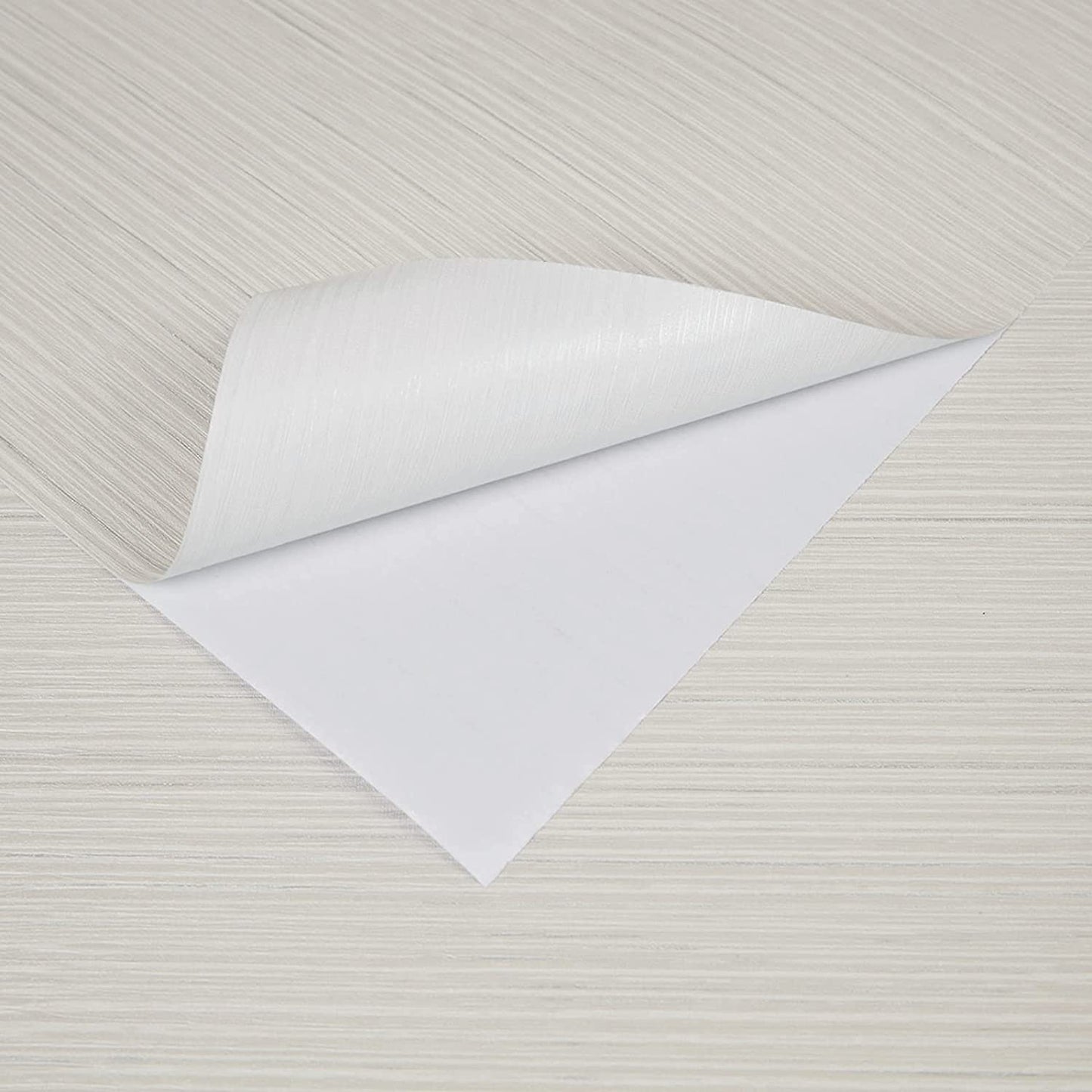 Abyssaly 17.7" x 275.5" Beige Peel and Stick Wallpaper Textured Wallpaper Linen Self-Adhesive Wallpaper Removable Vinyl Film Solid Color Wallcovering Wallpaper for Furniture Wall School College Dorm