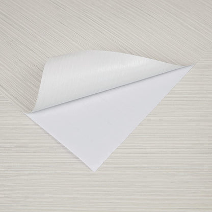 Abyssaly 17.7" x 275.5" Beige Peel and Stick Wallpaper Textured Wallpaper Linen Self-Adhesive Wallpaper Removable Vinyl Film Solid Color Wallcovering Wallpaper for Furniture Wall School College Dorm