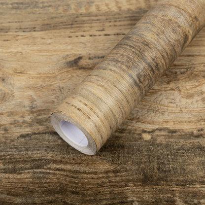 Abyssaly Wood Peel and Stick Wallpaper Wood Grain Waterproof Contact Paper 15.7 "x 118.1" Self-adhesive Removable Wall Paper for Countertop Bedroom Living Room Kitchen Wall