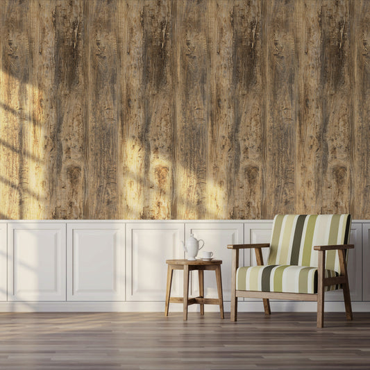 Abyssaly Wood Peel and Stick Wallpaper Wood Grain Waterproof Contact Paper 15.7 "x 118.1" Self-adhesive Removable Wall Paper for Countertop Bedroom Living Room Kitchen Wall