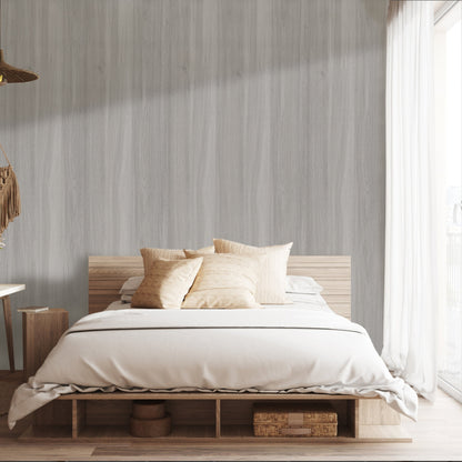 Abyssaly 15.7 ”x 118.1“ Wood Peel and Stick Wallpaper Gray Wood TexturedWallpaper Detachable Waterproof Furniture Style Vinyl Wallpaper for Cabinet Furniture Countertop Shelf